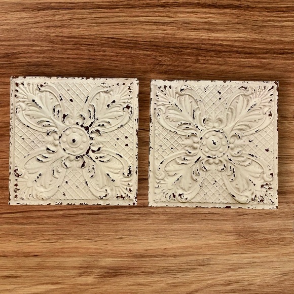 Hobby Lobby Wall Decor Shabby Chic Painted Metal Wall Hangings